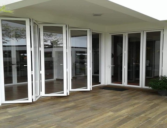 Aluminium Bi-Folding Door installed on a residential space